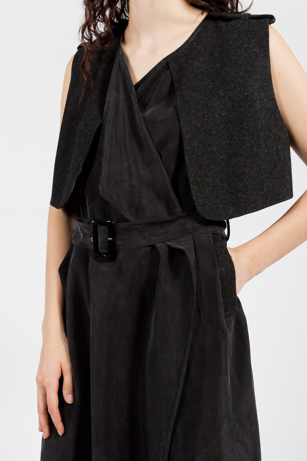 7115 by Szeki Vest Wrap Dress 7115 by Szeki Vest Wrap Dress