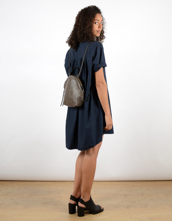 Ali Golden Button-Down Shirt Dress Navy Ali Golden Button-Down Shirt Dress Navy