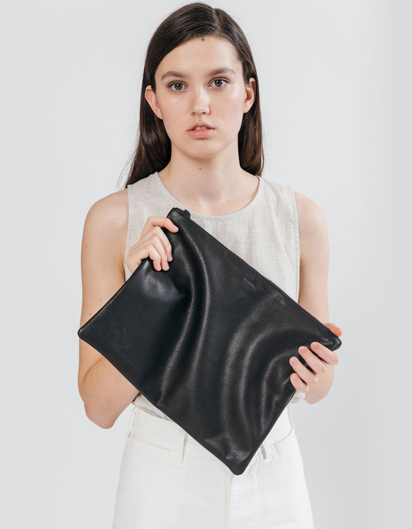 Baggu Large Flat Pouch Black Baggu Large Flat Pouch Black