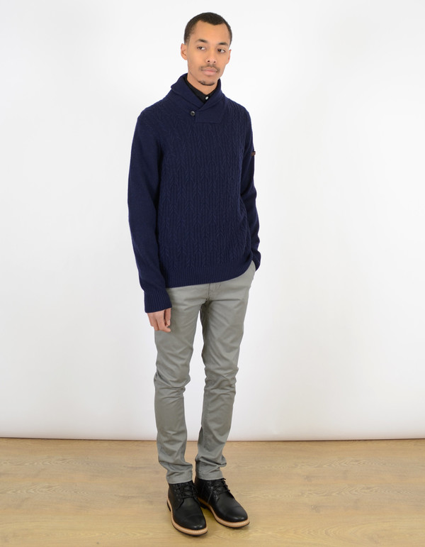 Ben Sherman Textured Shawl Collar Sweater Navy Blazer Ben Sherman Textured Shawl Collar Sweater Navy Blazer
