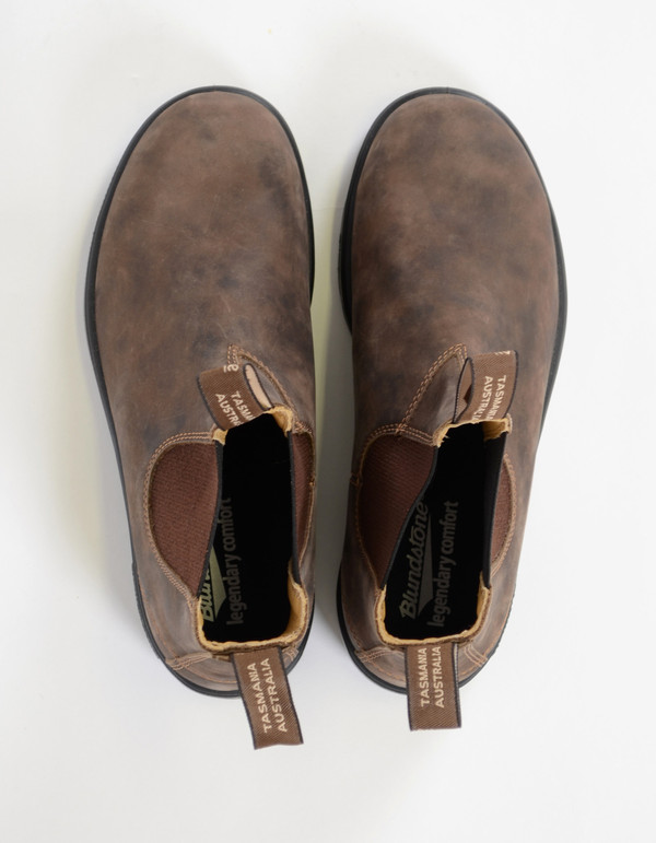 Blundstone Men's 585 Round Toe Boots Rustic Brown Blundstone Men's 585 Round Toe Boots Rustic Brown