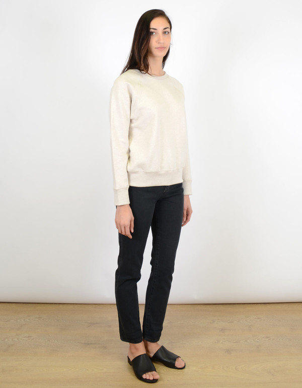 Filippa K Cotton Cashmere Sweater Pebble Melange Filippa K Cotton Cashmere Sweater Pebble Melange