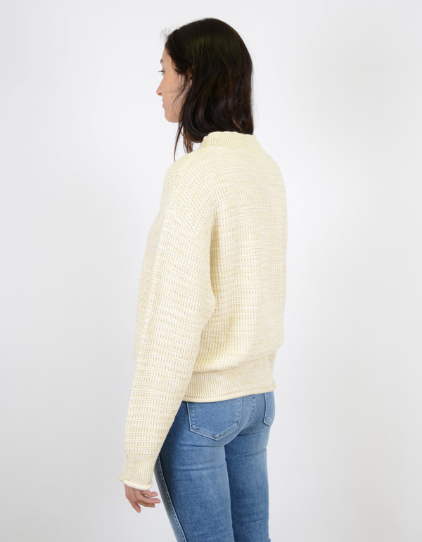 Filippa K Cropped Pullover Cane Ginger Melange Filippa K Cropped Pullover Cane Ginger Melange