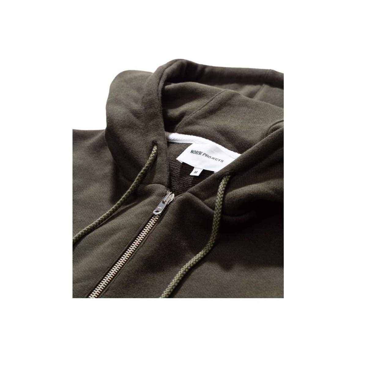 norse projects vagn zip moletom com capuz