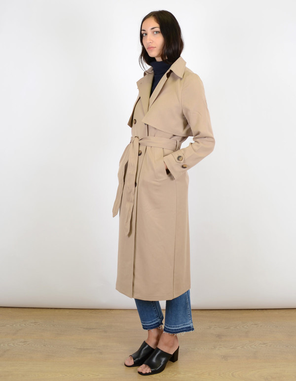 Ganni Brown Coat Praline Ganni Brown Coat Praline