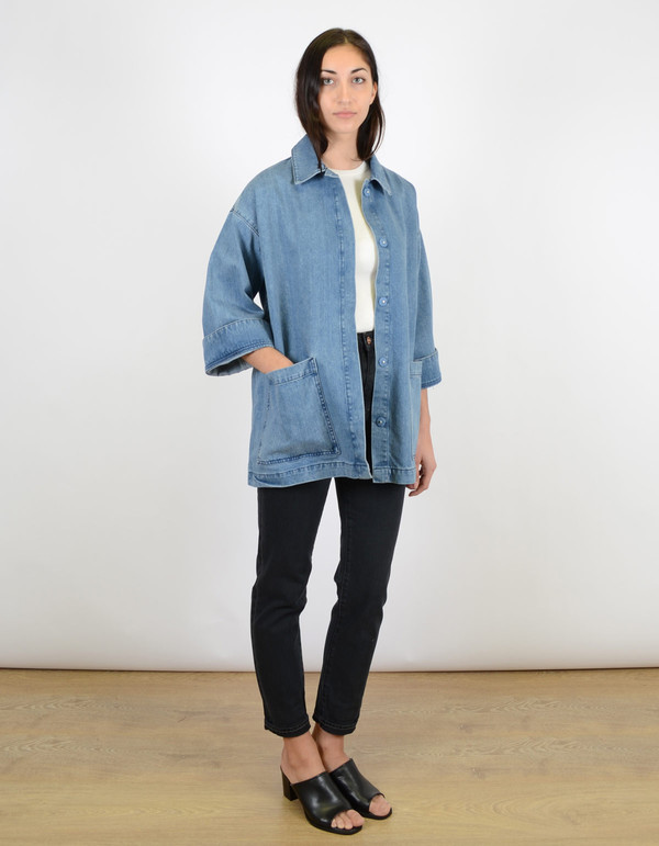 Ganni Wayne Denim Coat Ganni Wayne Denim Coat