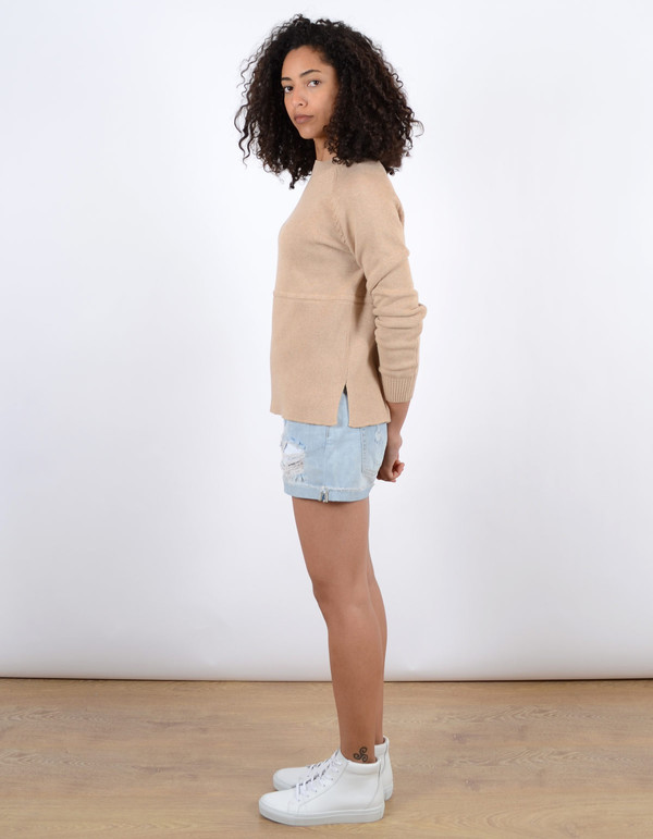Just Female Daub Knit Camel Just Female Daub Knit Camel