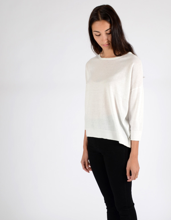 Just Female Naya Sweater White Just Female Naya Sweater White