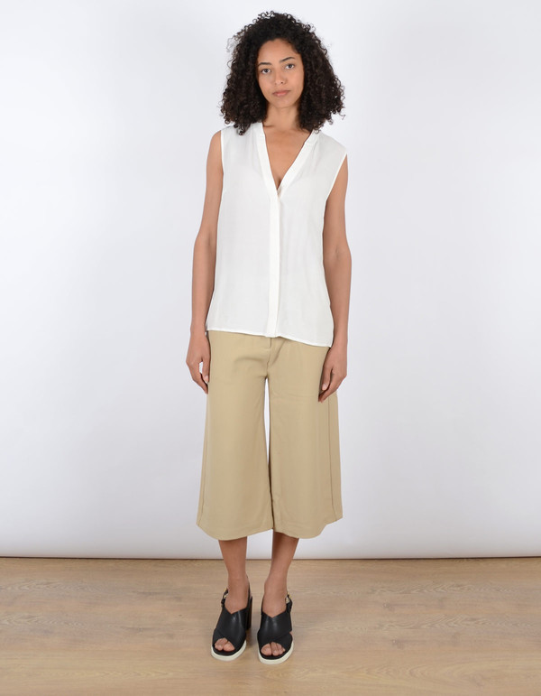 Just Female Trine SL Top White Just Female Trine SL Top White