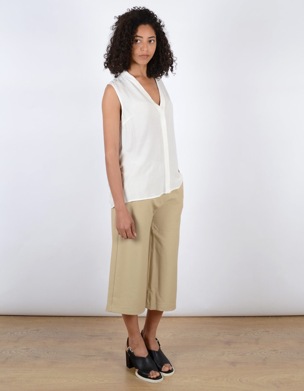 Just Female Trine SL Top White Just Female Trine SL Top White