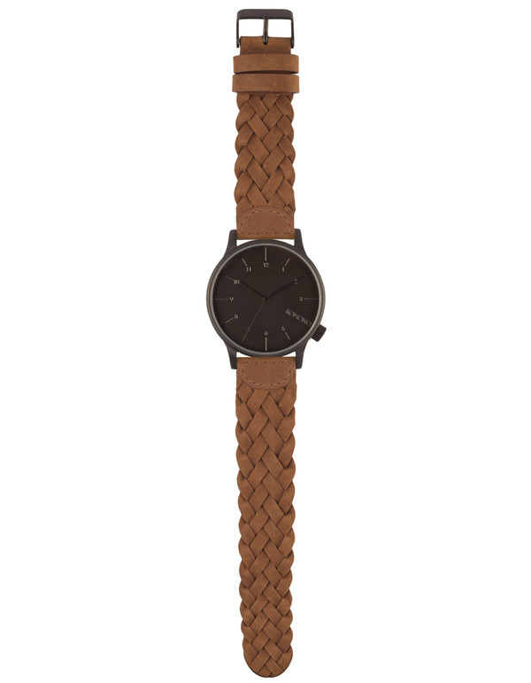 Komono Winston Woven Watch Chestnut Komono Winston Woven Watch Chestnut
