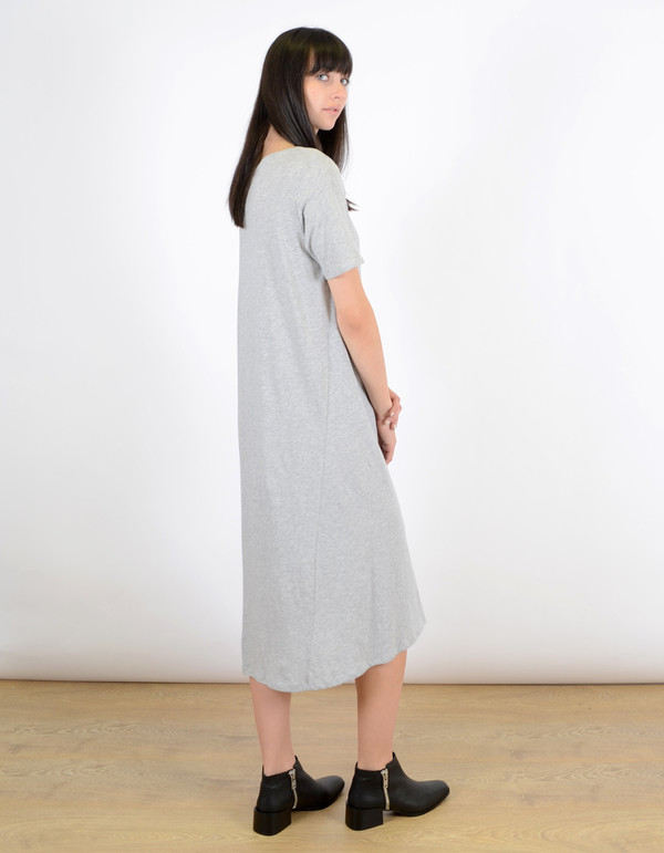 Kowtow Building Block T-Shirt Dress Grey Marle Kowtow Building Block T-Shirt Dress Grey Marle