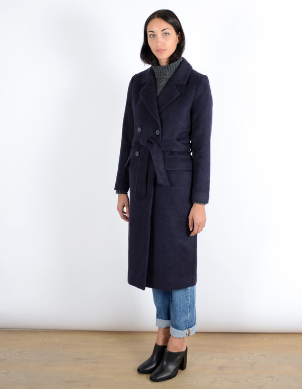 Minimum Sebina Wool Trench Coat Graphite Minimum Sebina Wool Trench Coat Graphite