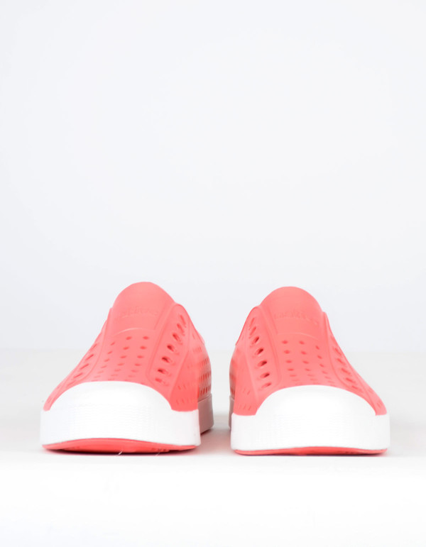 Native Shoes Native Jefferson Snapper Red with Shell White Native Shoes Native Jefferson Snapper Red with Shell White