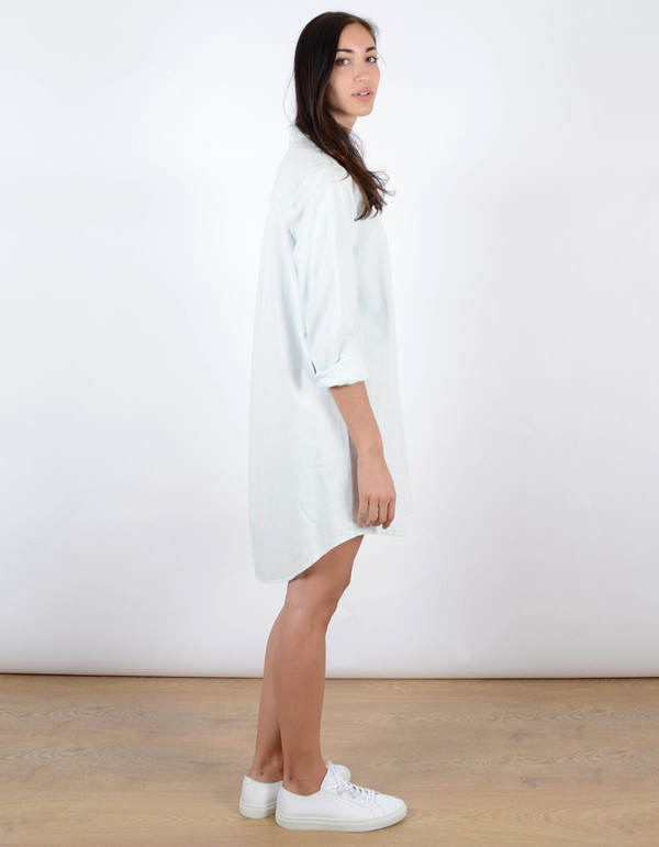 Neuw Morrissey Shirt Dress Ice Blue Neuw Morrissey Shirt Dress Ice Blue