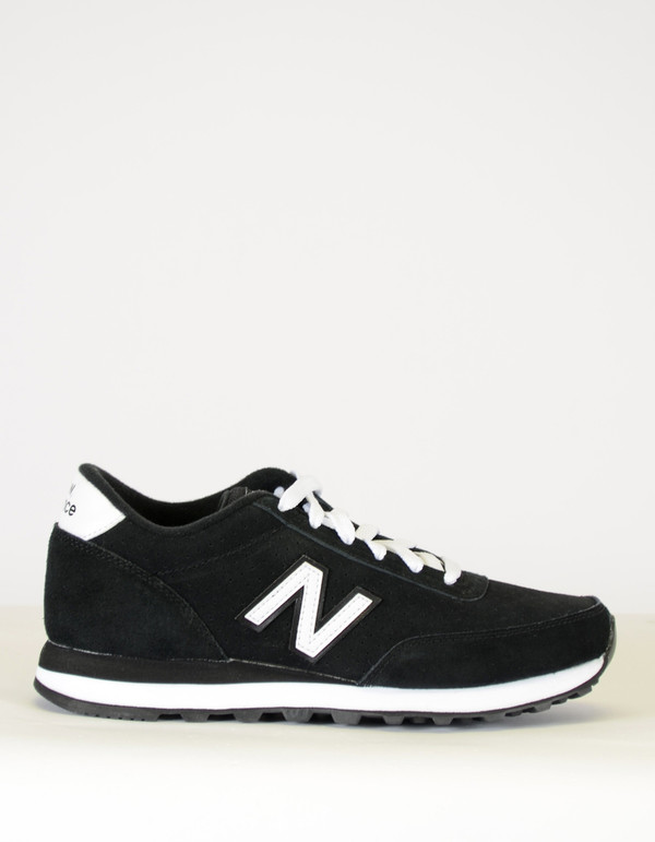 New Balance 501 All Suede Collection Sneaker Black White New Balance 501 All Suede Collection Sneaker Black White
