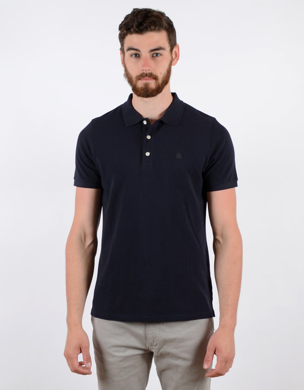 Men's No Nationality Pima Pique Solid Polo Navy Men's No Nationality Pima Pique Solid Polo Navy