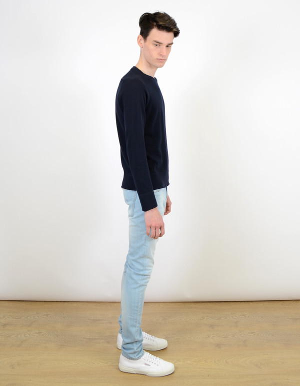 Men's Nudie Dag Sweater Navy Men's Nudie Dag Sweater Navy