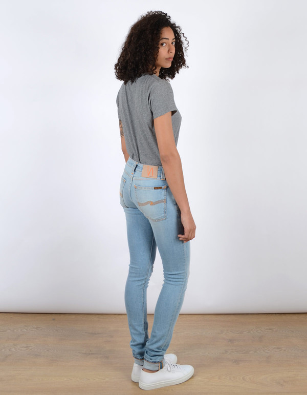 Nudie Skinny Lin Blonde Orange Washed Indigo Nudie Skinny Lin Blonde Orange Washed Indigo
