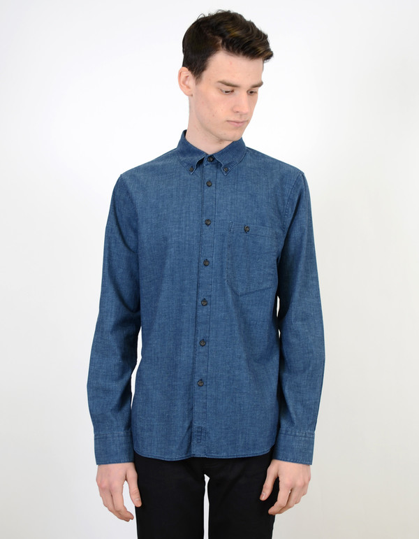 Nudie Stanley Shirt Deep Blue Nudie Stanley Shirt Deep Blue