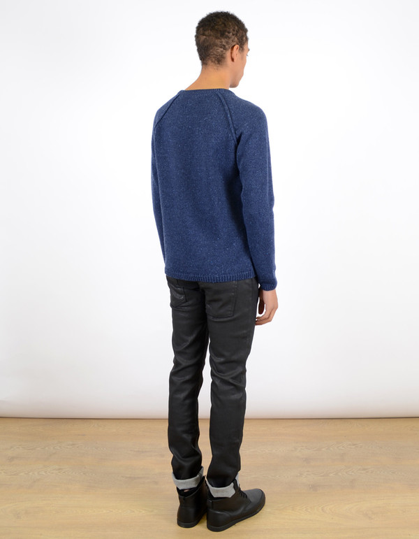 Men's Nudie Vladimir Neps Sweater Blue Men's Nudie Vladimir Neps Sweater Blue