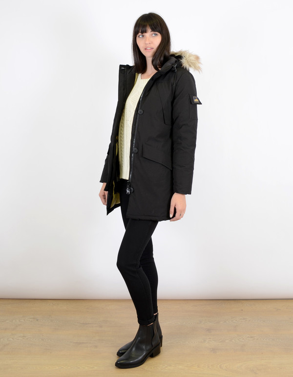 Penfield Women’s Hoosac Fake Fur Down Parka Black Penfield Women’s Hoosac Fake Fur Down Parka Black