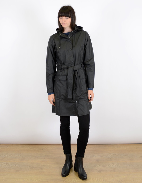 Rains Curve Jacket Black Rains Curve Jacket Black