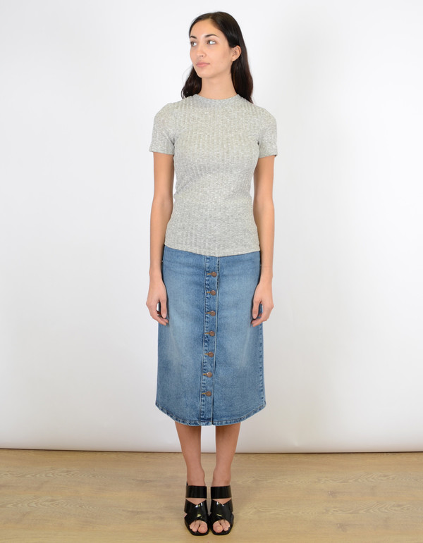 Selected Femme Visi Top Light Grey Melange Selected Femme Visi Top Light Grey Melange