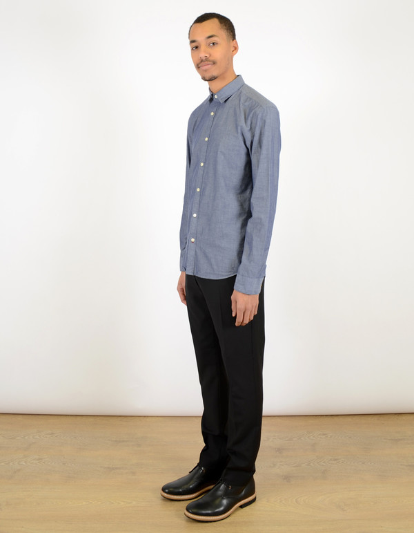 Men's Selected Homme Sandro Shirt Dark Blue Men's Selected Homme Sandro Shirt Dark Blue