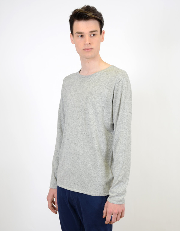 Men's Selected Homme Token Crew Neck Grey Men's Selected Homme Token Crew Neck Grey