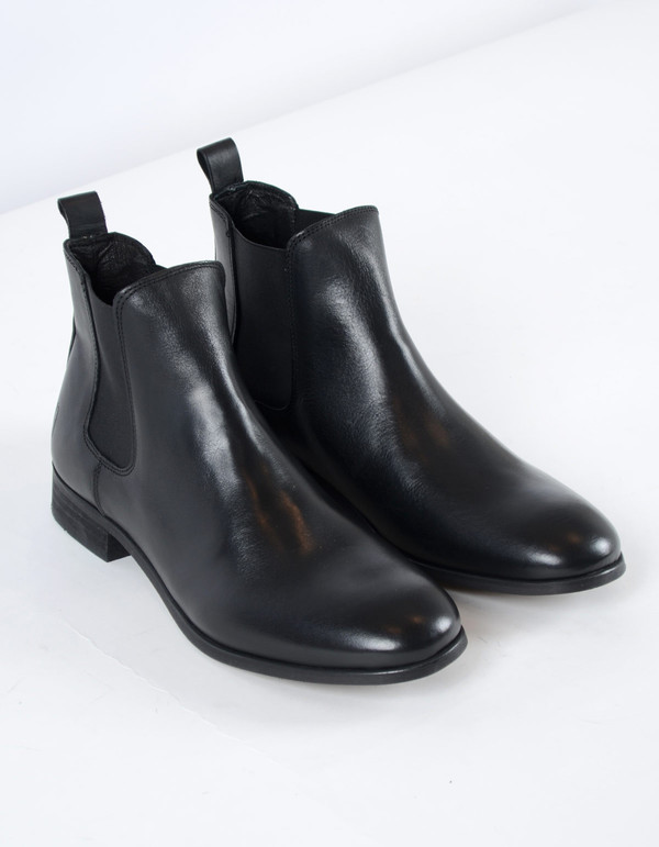 Men's Shoe The Bear Chelsea Boot Black Leather Men's Shoe The Bear Chelsea Boot Black Leather