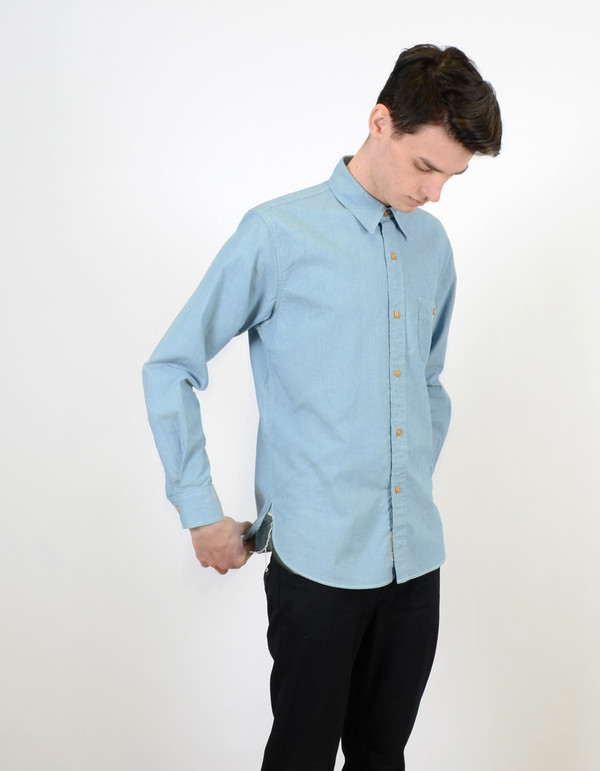 Shuttle notes Shuttlenotes Memphis Utility Shirt Indigo Shuttle notes Shuttlenotes Memphis Utility Shirt Indigo