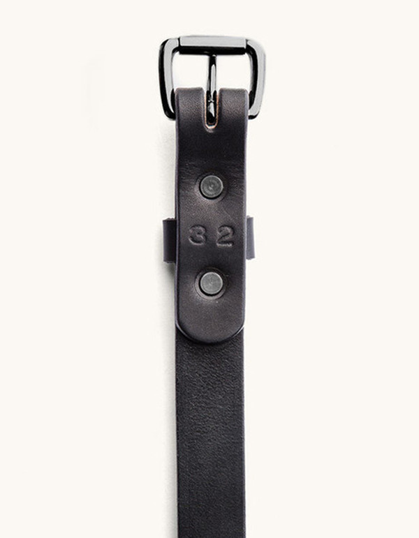Men's Tanner Goods Skinny Standard Belt Black Black Men's Tanner Goods Skinny Standard Belt Black Black