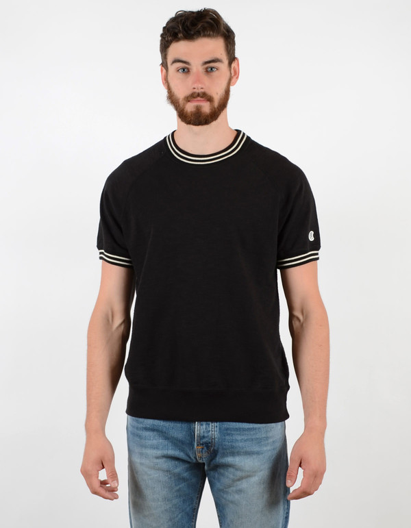 Men's Todd Snyder x Champion Short Sleeve Raglan Crew Black Men's Todd Snyder x Champion Short Sleeve Raglan Crew Black