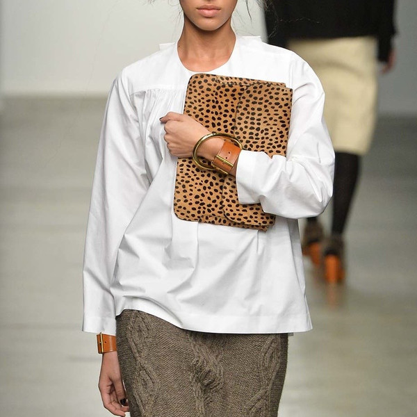 A Détacher Lou Clutch in Cheetah Pony Hair A Détacher Lou Clutch in Cheetah Pony Hair