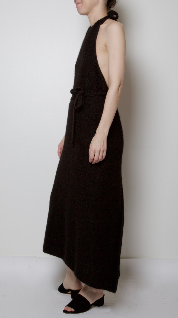Baserange Knit Apron Dress in Black Baserange Knit Apron Dress in Black