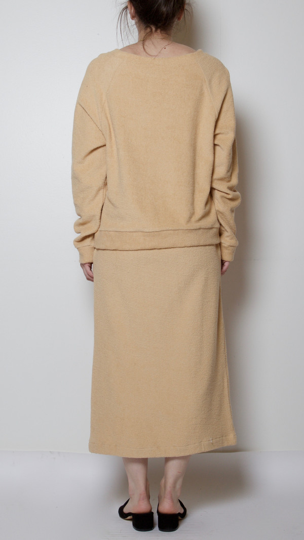 Baserange Terry/Fleece Robbie Sweatshirt in Ecru Melange Baserange Terry/Fleece Robbie Sweatshirt in Ecru Melange