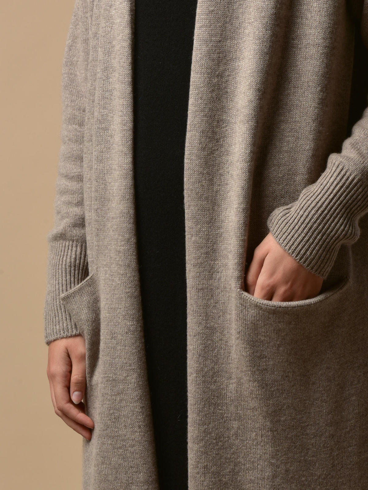PURE CASHMERE NYC Long Cardigan Beige Garmentory