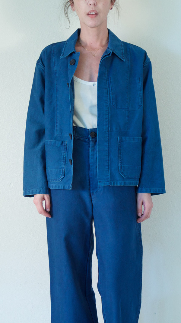 Caron Callahan Krasner Jacket in Indigo Twill Caron Callahan Krasner Jacket in Indigo Twill