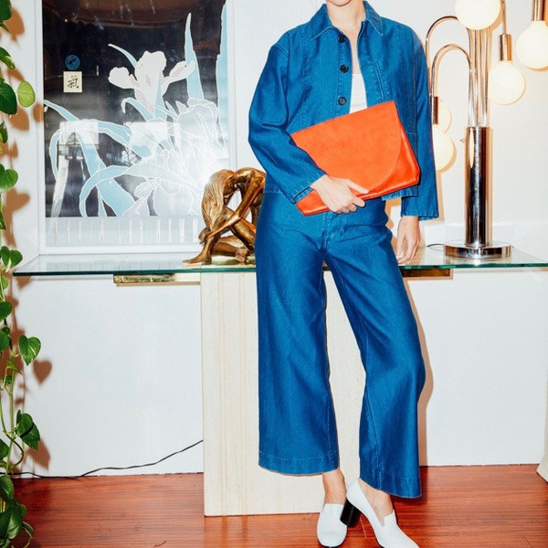 Caron Callahan Krasner Jacket in Indigo Twill Caron Callahan Krasner Jacket in Indigo Twill
