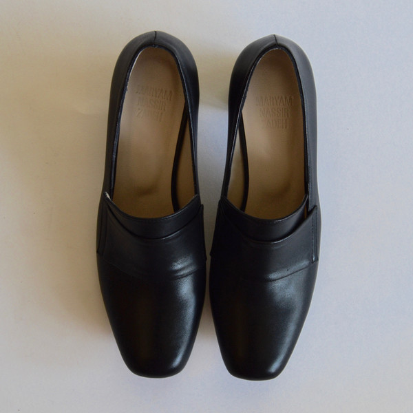 Maryam Nassir Zadeh Melisa Pilgrim Shoe in Night Calf Maryam Nassir Zadeh Melisa Pilgrim Shoe in Night Calf