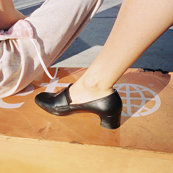 Maryam Nassir Zadeh Melisa Pilgrim Shoe in Night Calf Maryam Nassir Zadeh Melisa Pilgrim Shoe in Night Calf