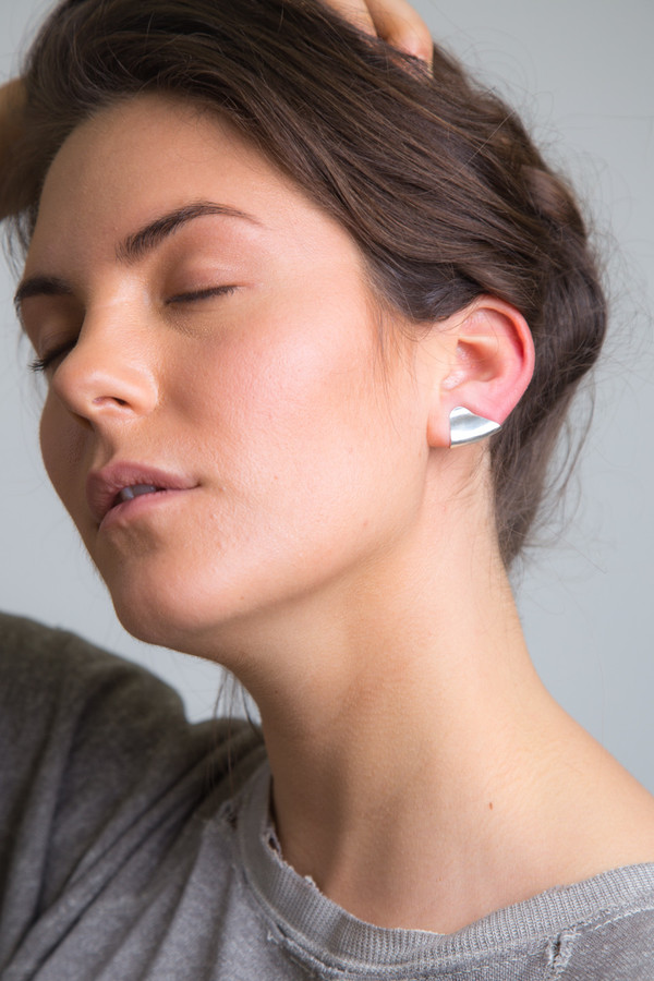 Katrine Kristensen - Armour Silver Earring Single Katrine Kristensen - Armour Silver Earring Single