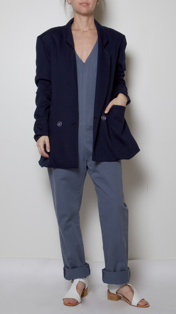 Suzanne Rae Tailored Blazer in Navy Suzanne Rae Tailored Blazer in Navy