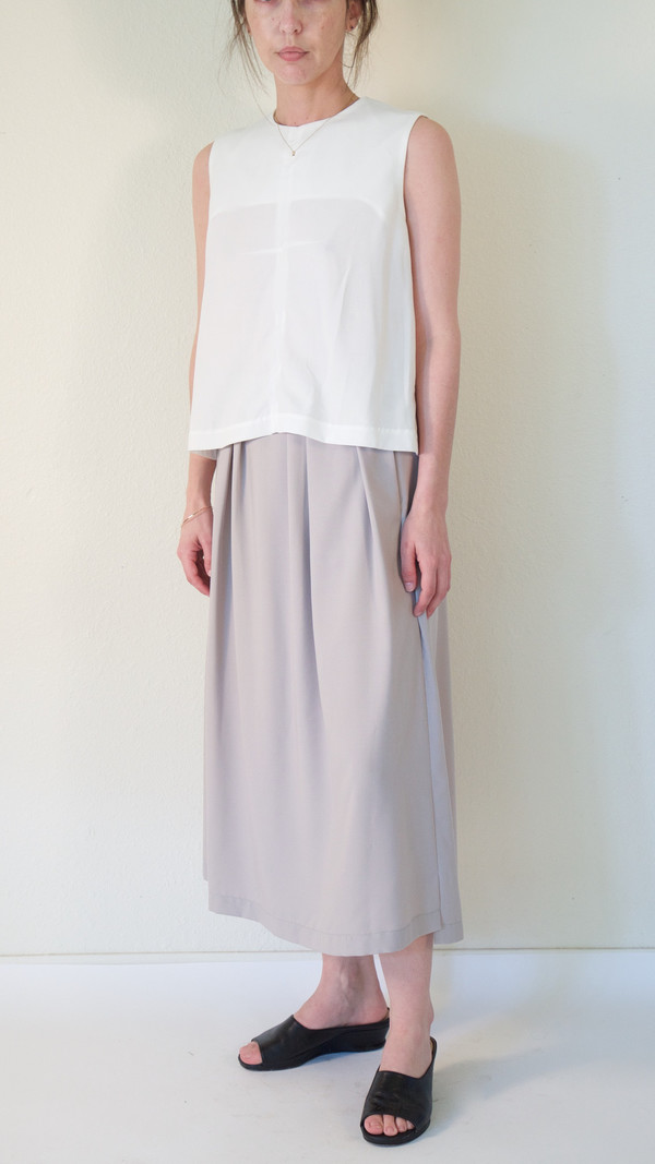 Wolcott : Takemoto Audrey Skirt in Grey Wolcott : Takemoto Audrey Skirt in Grey
