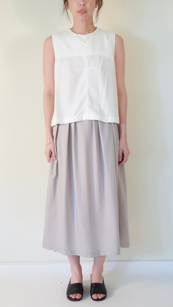 Wolcott : Takemoto Kokoro Tank in White Wolcott : Takemoto Kokoro Tank in White