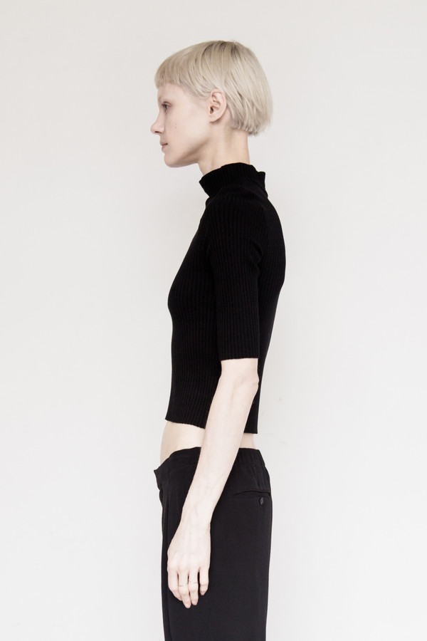 Assembly New York Cotton Ribbed T-shirt - Black Assembly New York Cotton Ribbed T-shirt - Black