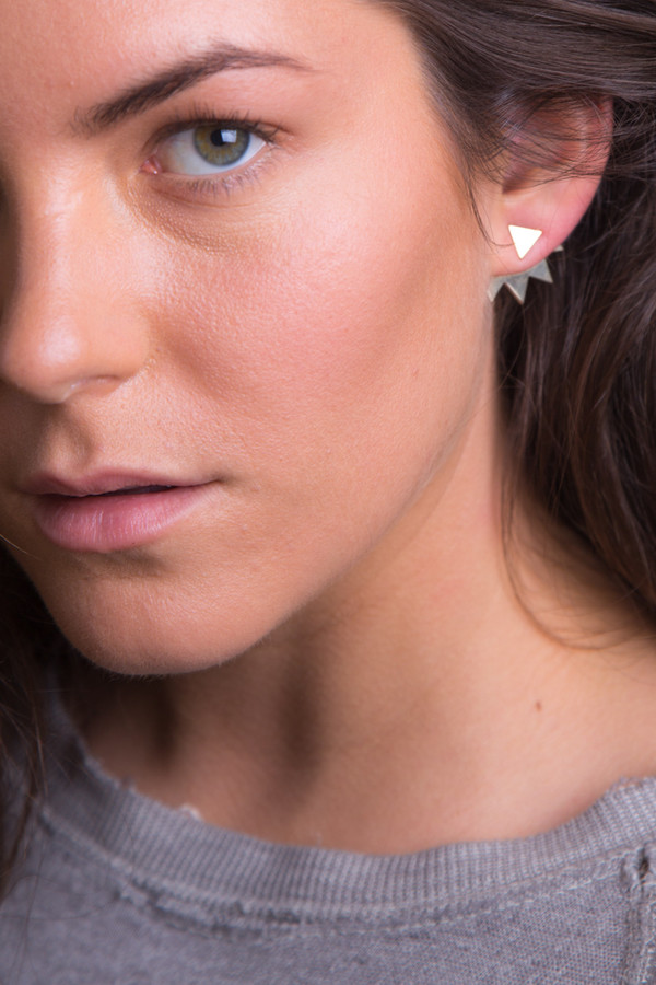 Katrine Kristensen - Gold Chainsaw Earring Katrine Kristensen - Gold Chainsaw Earring