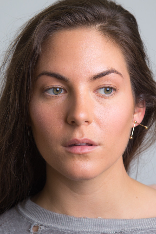 Katrine Kristensen - Gold Double Sunray Earring Single Katrine Kristensen - Gold Double Sunray Earring Single