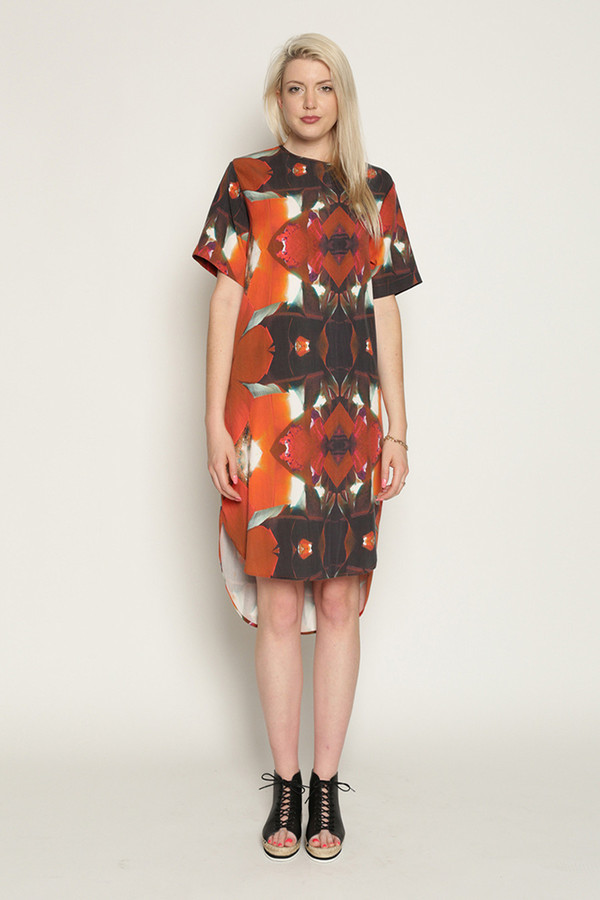 H. Fredriksson Vero Dress in Red Leaves H. Fredriksson Vero Dress in Red Leaves